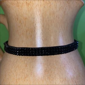 swarovski choker rhinestone black